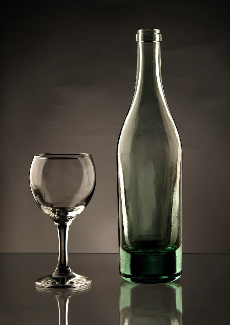 Glass bottle vases